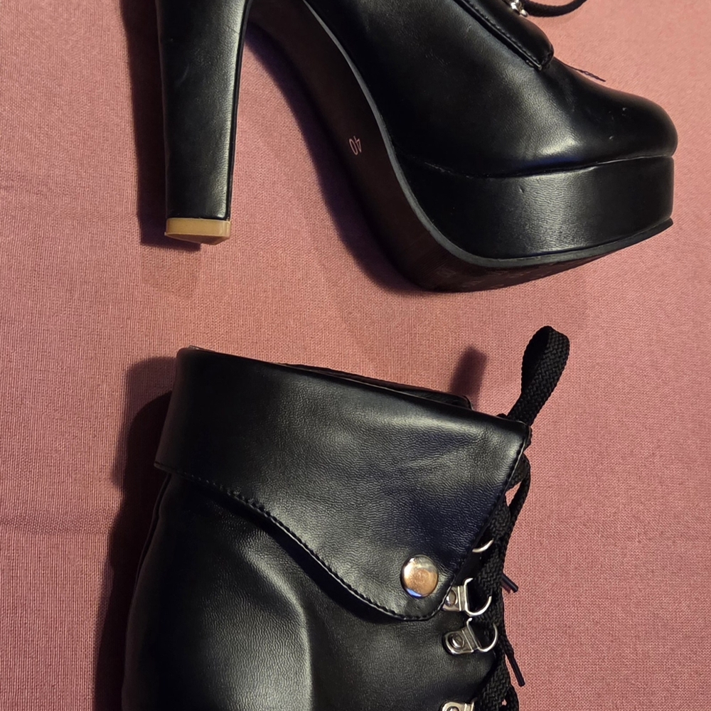 Elegant Black Women's Platform Heels